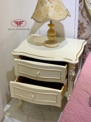 TÁP ĐẦU GIƯỜNG 2 NGĂN KÉO CHÂN CAO TÂN CỔ ĐIỂN