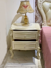 TÁP ĐẦU GIƯỜNG 2 NGĂN KÉO CHÂN CAO TÂN CỔ ĐIỂN