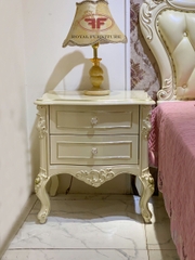 TÁP ĐẦU GIƯỜNG 2 NGĂN KÉO CHÂN CAO TÂN CỔ ĐIỂN