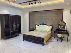 BỘ PHÒNG NGỦ TÂN CỔ ĐIỂN GỖ TỰ NHIÊN NHẬP KHẨU G881