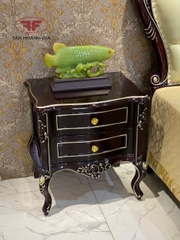 TÁP ĐẦU GIƯỜNG GỖ TÂN CỔ ĐIỂN MÀU NÂU NHO