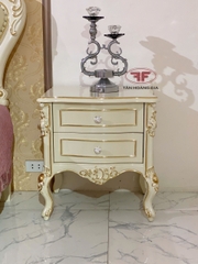 TÁP ĐẦU GIƯỜNG DÁT VÀNG TÂN CỔ ĐIỂN GỖ TỰ NHIÊN