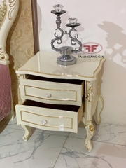 TÁP ĐẦU GIƯỜNG DÁT VÀNG TÂN CỔ ĐIỂN GỖ TỰ NHIÊN
