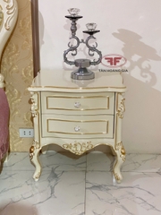 TÁP ĐẦU GIƯỜNG DÁT VÀNG TÂN CỔ ĐIỂN GỖ TỰ NHIÊN