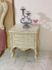 TÁP ĐẦU GIƯỜNG DÁT VÀNG TÂN CỔ ĐIỂN GỖ TỰ NHIÊN