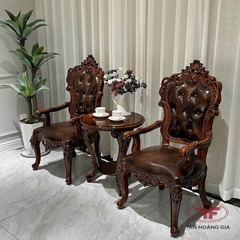 BỘ BÀN TRÀ 2 GHẾ CÓ TAY THƯ GIÃN TÂN CỔ ĐIỂN GG962