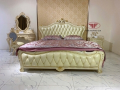 GIƯỜNG NGỦ DÁT VÀNG 1M8 X2M TÂN CỔ ĐIỂN NHẬP KHẨU MỚI 882B-DV