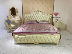 GIƯỜNG NGỦ DÁT VÀNG 1M8 X2M TÂN CỔ ĐIỂN NHẬP KHẨU MỚI 882B-DV