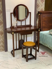 BÀN TRANG ĐIỂM INDOCHINE GỖ ÓC CHÓ A02