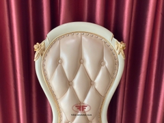 BỘ BÀN ĂN CHỮ NHẬT 6 GHẾ TÂN CỔ ĐIỂN DÁT VÀNG NHẬP KHẨU D501-DV