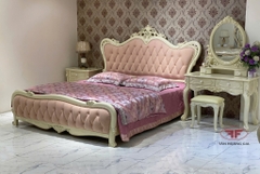 GIƯỜNG NGỦ NỈ HỒNG TÂN CỔ ĐIỂN CAO CẤP 881B