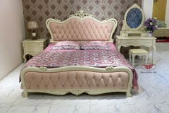 GIƯỜNG NGỦ NỈ HỒNG TÂN CỔ ĐIỂN CAO CẤP 881B