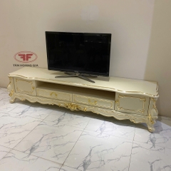 KỆ TIVI DÁT VÀNG TÂN CỔ ĐIỂN GỖ TỰ NHIÊN NHẬP KHẨU