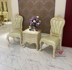 BỘ BÀN TRÀ 2 GHẾ THƯ GIÃN DÁT VÀNG TÂN CỔ ĐIỂN NHẬP KHẨU 939B