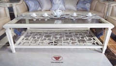 BÀN TRÀ CHỮ NHẬT MẶT KÍNH HIỆN ĐẠI LUXURY 8803