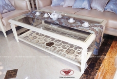 BÀN TRÀ CHỮ NHẬT MẶT KÍNH HIỆN ĐẠI LUXURY 8803