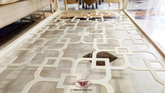 BÀN TRÀ CHỮ NHẬT MẶT KÍNH HIỆN ĐẠI LUXURY 8803