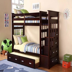 Giường tầng gỗ thông G-032