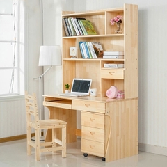 Bàn học có giá sách gỗ Tự Nhiên BH-013