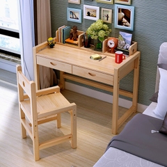 Bàn học gỗ tự nhiên BH-012