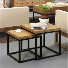 BÀN TRÀ CHÂN SẮT LỒNG GHÉP BT-027