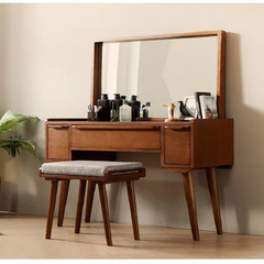 Bàn trang điểm gỗ thông tự nhiên BTD-013