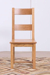 Ghế gỗ sồi Mỹ 2 nan mặt gỗ GG-010