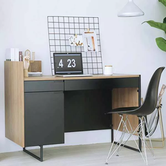 Bàn làm việc cá nhân kiểu dáng hiện đại, chân sắt BLV-004