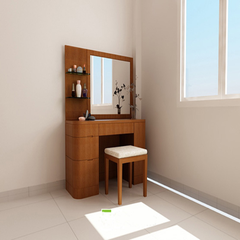 Bàn phấn gỗ tự nhiên BTD-025