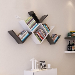 kệ gỗ trang trí giá sách trang trí  KG-079