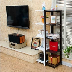 kệ gỗ vuông 4 tầng di động KS-004