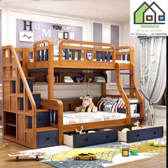 giường tầng gỗ sồi G-050