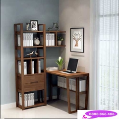 bàn làm việc kết hợp gia sách đẹp BLV-035