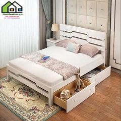 giường ngủ gỗ sồi hiện đại G-503