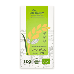 Gạo trắng hữu cơ ST25 HASABIO 1kg