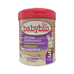 Sữa bò hữu cơ tăng trưởng Babybio số 3 dòng Optima bổ sung lợi khuẩn 800g (10 - 36 tháng)