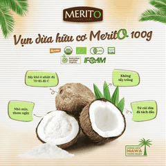 Vụn dừa hữu cơ MeritO 100g