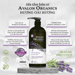 Sữa tắm hữu cơ Avalon Organics hương oải hương 946ml