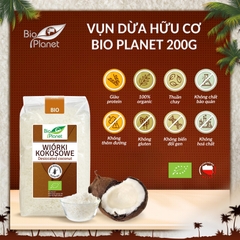 Vụn dừa hữu cơ Bio Planet 200g