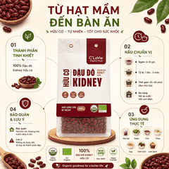 Đậu đỏ kidney hữu cơ C'LaVie 200g