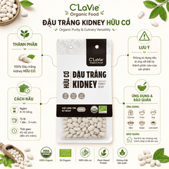 Đậu trắng kidney hữu cơ C'LaVie 200g
