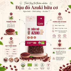 Đậu đỏ Azuki hữu cơ C'LaVie 200g