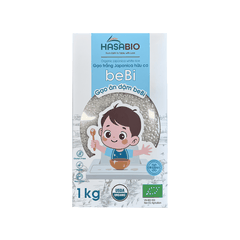 Gạo trắng Japonica hữu cơ beBi HasaBio 1 kg