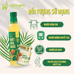 Mật dừa nước cô đặc hữu cơ VIETNIPA 375g