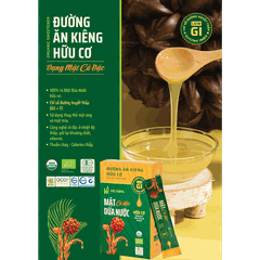 Mật dừa nước cô đặc hữu cơ VIETNIPA - Hộp 10 gói