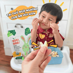 Thực phẩm bổ sung bánh gạo ăn dặm hữu cơ cho bé Nobi Nobi vị chuối, bí đỏ, cà rốt 15g (Từ 8 tháng tuổi)