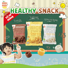 Thực phẩm bổ sung bánh snack gạo hữu cơ Nobi Nobi vị phô mai 40g