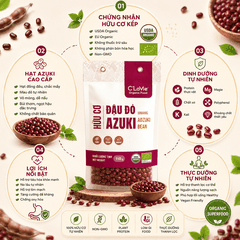 Đậu đỏ Azuki hữu cơ C'LaVie 200g
