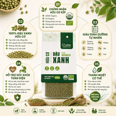 Đậu xanh hữu cơ C'LaVie 200g