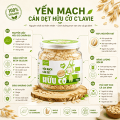 Yến mạch cán dẹt hữu cơ C'LaVie 70g